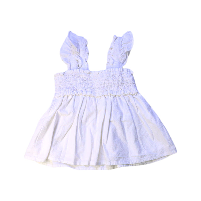 A White Sleeveless Dresses from Janie & Jack in size 2T for girl. (Back View)
