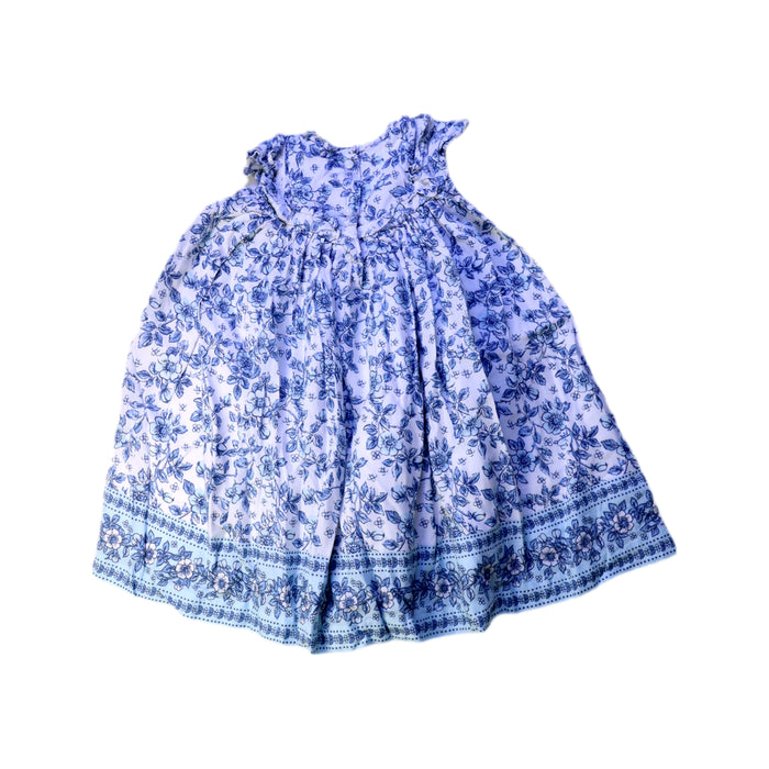 A Blue Sleeveless Dresses from Janie & Jack in size 18-24M for girl. (Back View)