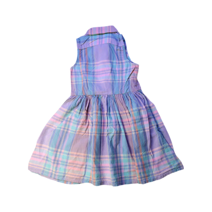 A Purple Sleeveless Dresses from Polo Ralph Lauren in size 3T for girl. (Back View)