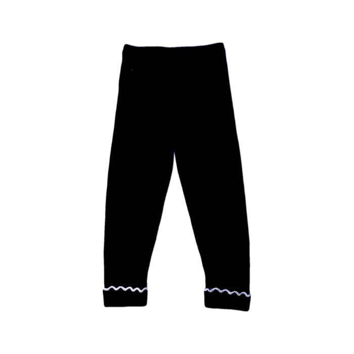 A Black Leggings from Jacadi in size 3T for girl. (Front View)