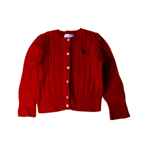 A Red Cardigans from Ralph Lauren in size 6-12M for girl. (Front View)