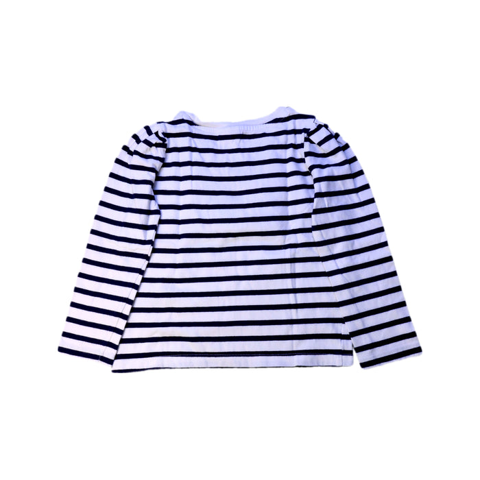 A White Long Sleeve T Shirts from Janie & Jack in size 3T for girl. (Back View)