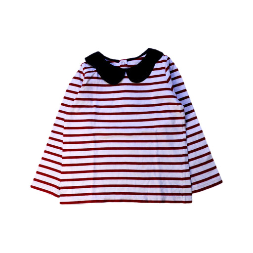A Red Long Sleeve Tops from Jacadi in size 3T for girl. (Front View)