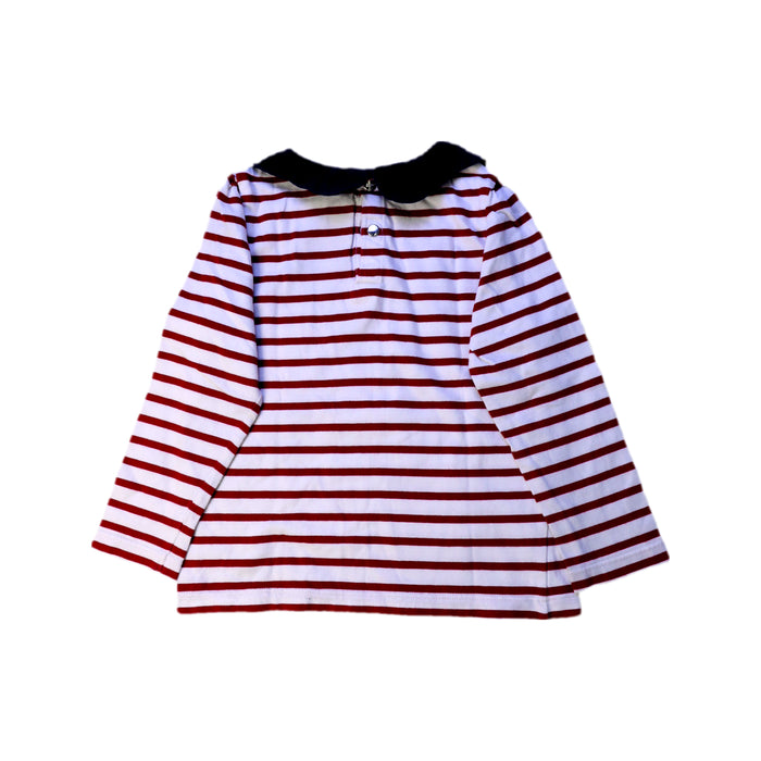 A Red Long Sleeve Tops from Jacadi in size 3T for girl. (Back View)