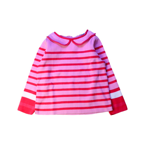 A Pink Long Sleeve Tops from Jacadi in size 2T for girl. (Front View)