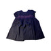A Navy Short Sleeve Dresses from Velveteen in size 2T for girl. (Front View)