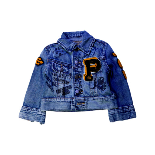 A Blue Lightweight Jackets from Polo Ralph Lauren in size 2T for boy. (Front View)