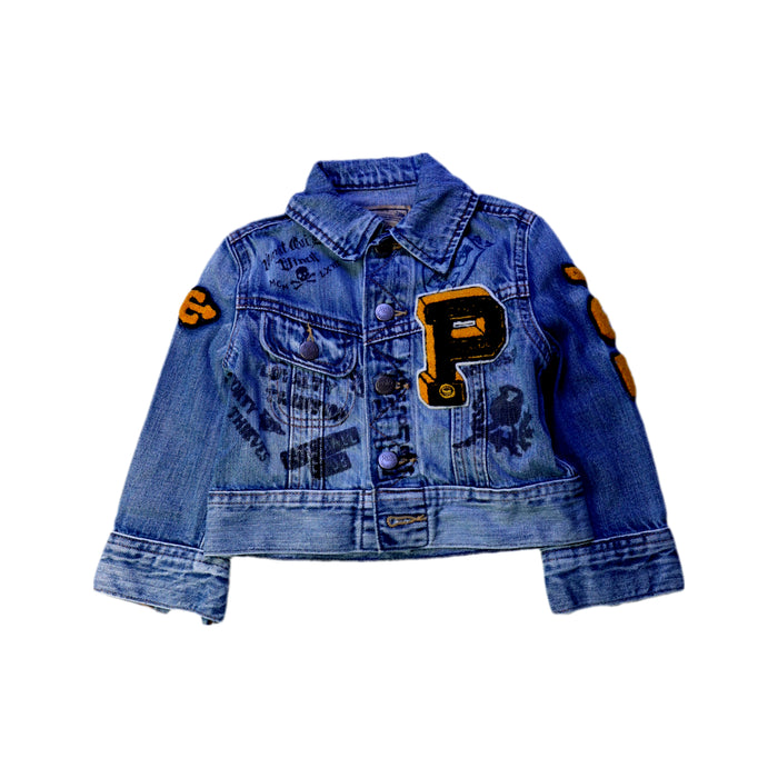 A Blue Lightweight Jackets from Polo Ralph Lauren in size 2T for boy. (Front View)