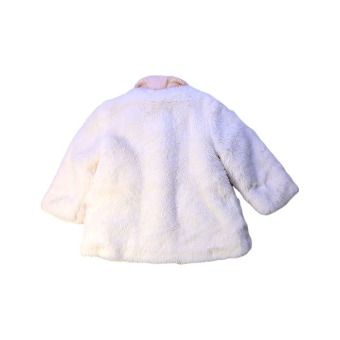 A White Coats from Velveteen in size 6-12M for girl. (Back View)
