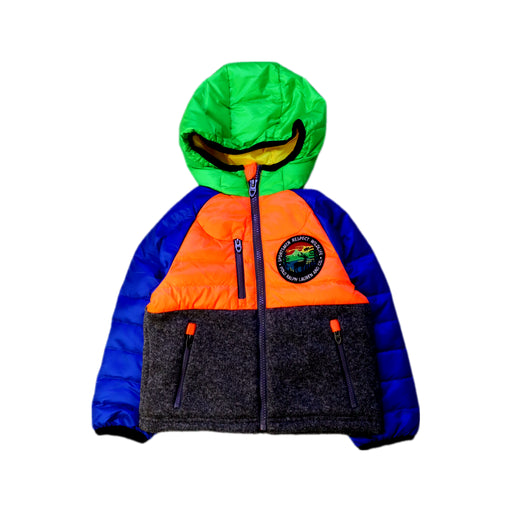 A Multicolour Puffer/Quilted Jackets from Polo Ralph Lauren in size 2T for boy. (Front View)
