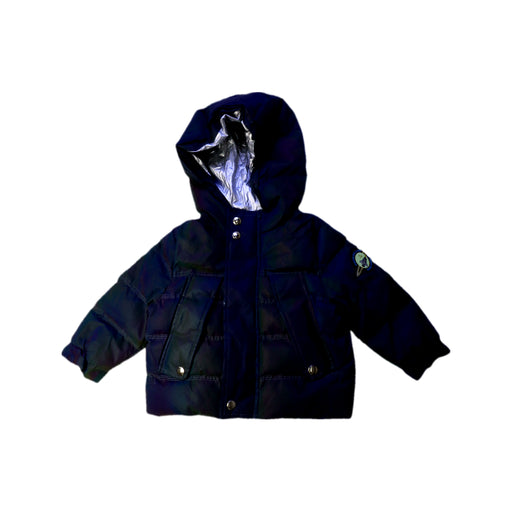 A Navy Puffer/Quilted Jackets from Velveteen in size 3T for neutral. (Front View)