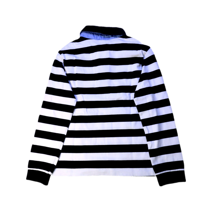 A Black Long Sleeve Polos from Jacadi in size 6T for boy. (Back View)