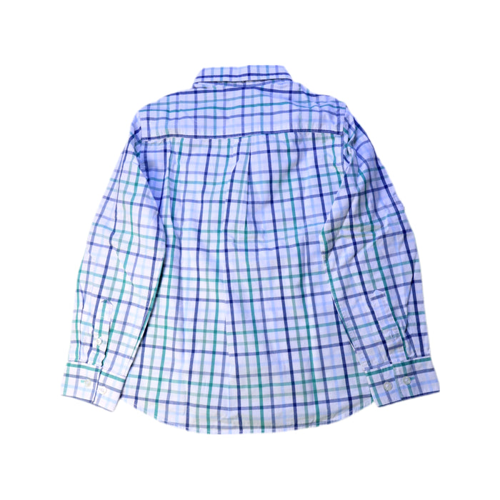 A Blue Long Sleeve Shirts from Cyrillus in size 8Y for boy. (Back View)