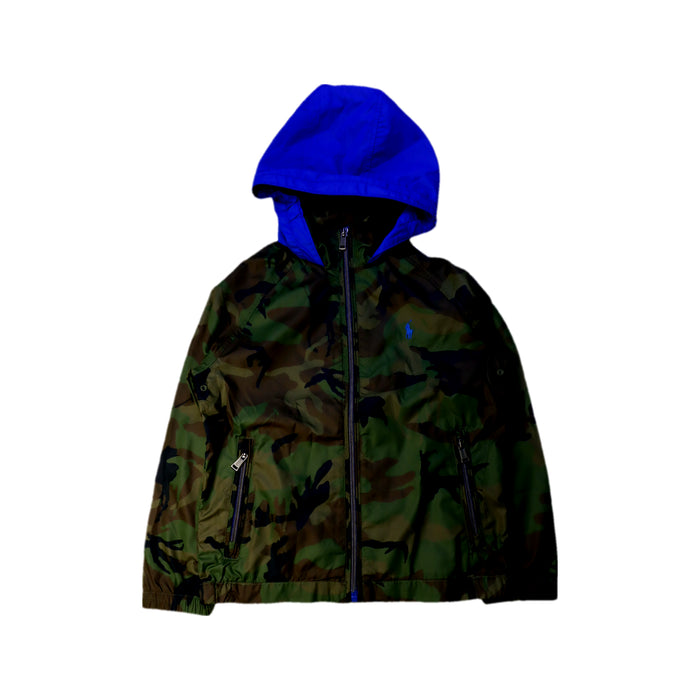 A Green Lightweight Jackets from Polo Ralph Lauren in size 6T for boy. (Front View)
