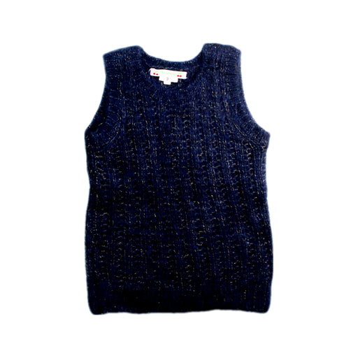 A Navy Sweater Vests from Bonpoint in size 3T for girl. (Front View)