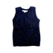A Navy Sweater Vests from Bonpoint in size 3T for girl. (Front View)