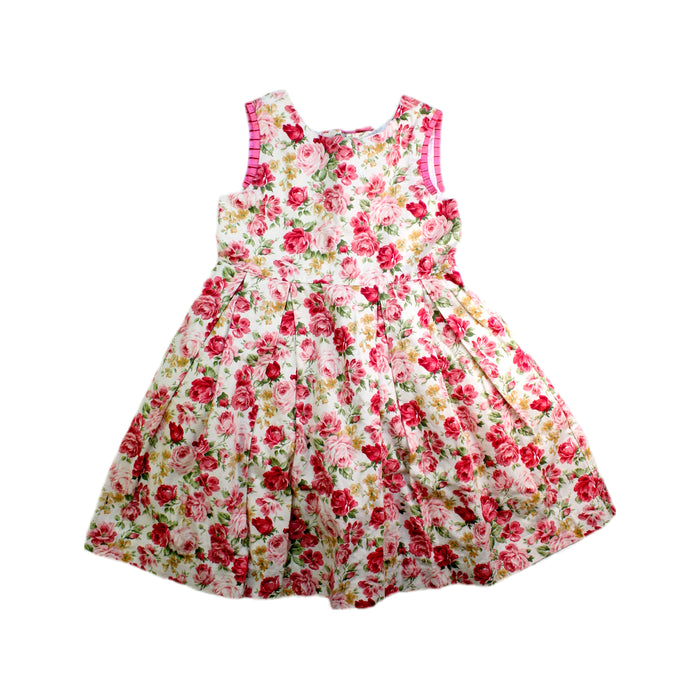 A Pink Sleeveless Dresses from Mides in size 5T for girl. (Front View)
