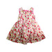 A Pink Sleeveless Dresses from Mides in size 5T for girl. (Back View)