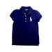 A Navy Short Sleeve Polos from Polo Ralph Lauren in size 6T for girl. (Front View)