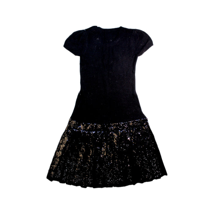 A Black Sweater Dresses from Polo Ralph Lauren in size 6T for girl. (Back View)