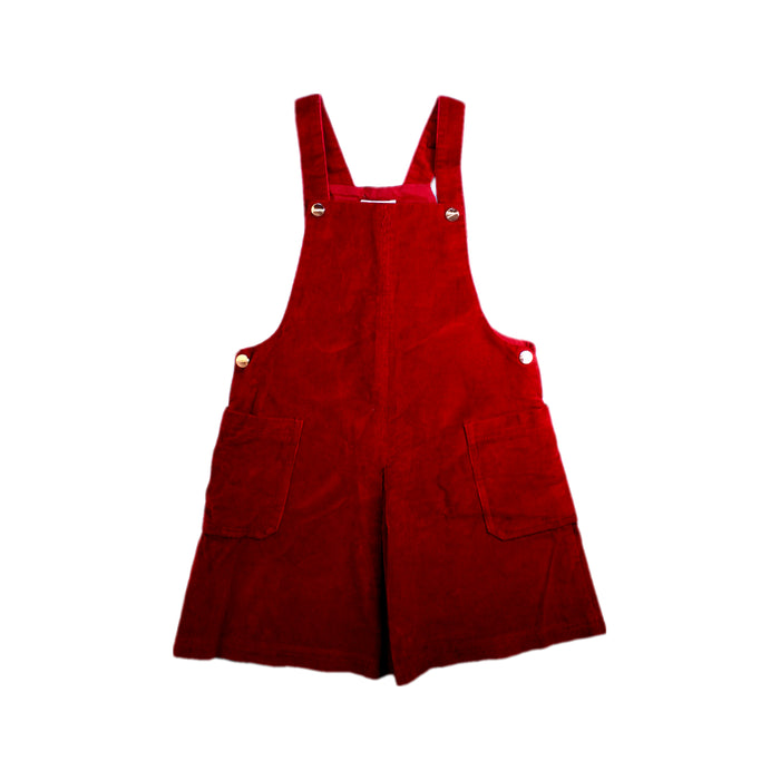A Red Overall Dresses from Jacadi in size 8Y for girl. (Front View)