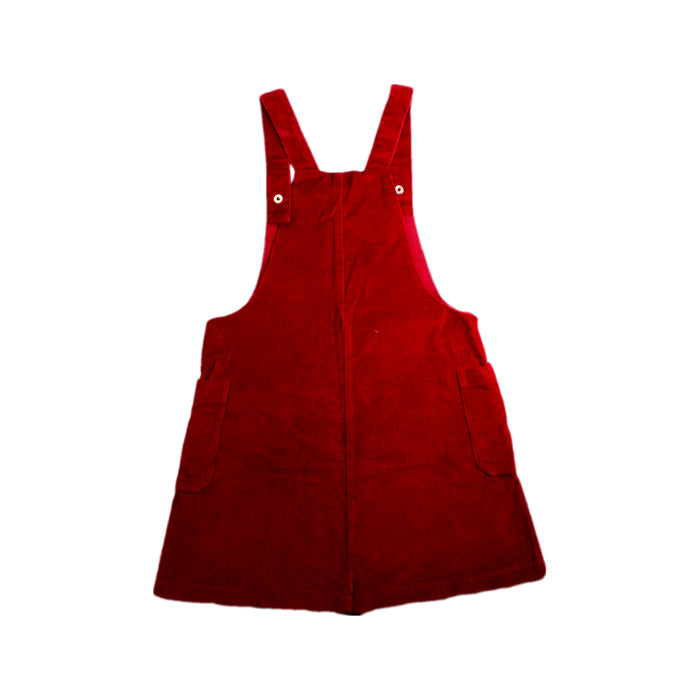A Red Overall Dresses from Jacadi in size 8Y for girl. (Back View)