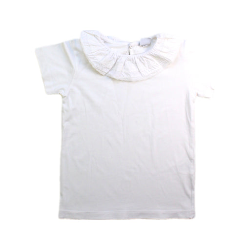 A White Short Sleeve Tops from Pepa London in size 6T for girl. (Front View)