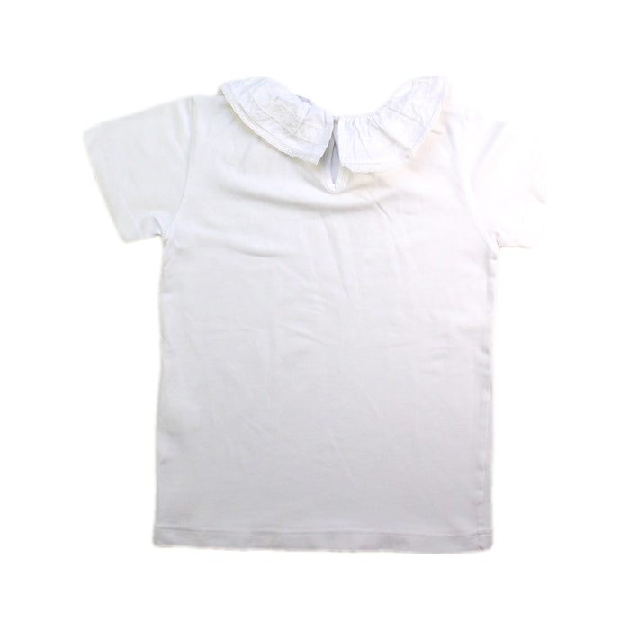 A White Short Sleeve Tops from Pepa London in size 6T for girl. (Back View)