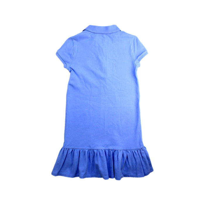 A Blue Short Sleeve Dresses from Polo Ralph Lauren in size 6T for girl. (Back View)
