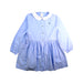 A Blue Long Sleeve Dresses from Jacadi in size 8Y for girl. (Front View)