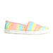A Multicolour Slip Ons from Toms in size 6T for girl. (Front View)