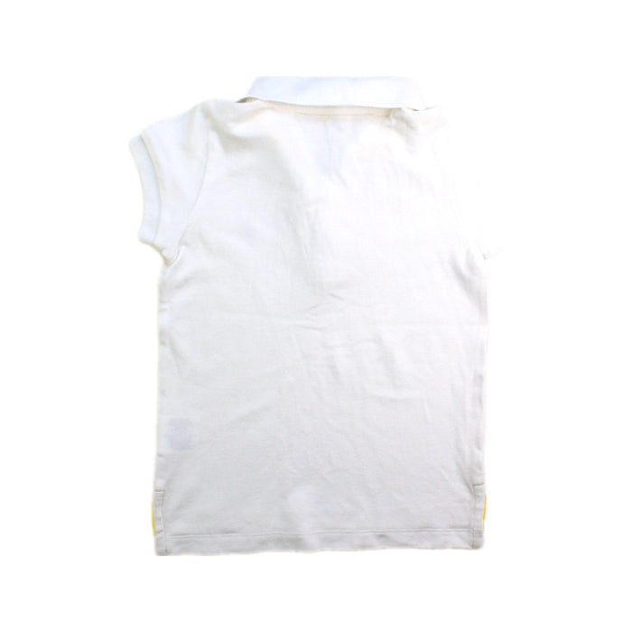 A White Short Sleeve Polos from Ralph Lauren in size 4T for girl. (Back View)