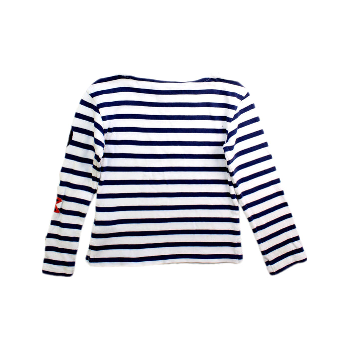 A Navy Long Sleeve Tops from Polo Ralph Lauren in size 5T for girl. (Back View)