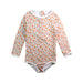 A White Swimsuits from Seed in size 4T for girl. (Front View)