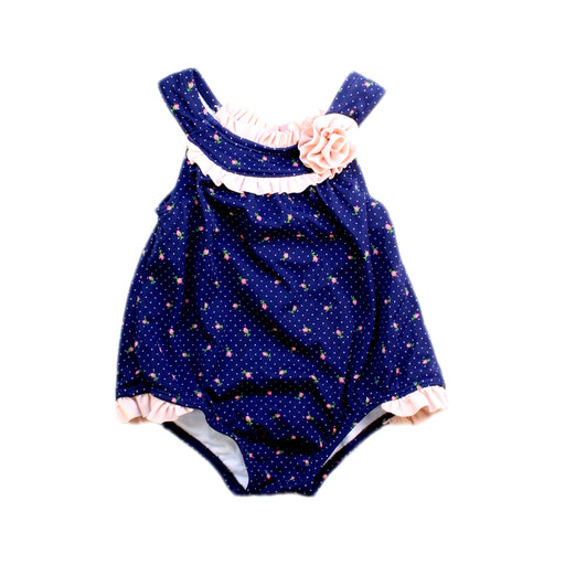 A Navy Swimsuits from Janie & Jack in size 6-12M for girl. (Front View)