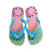 A Multicolour Flip Flops from Havaianas in size 7Y for girl. (Back View)