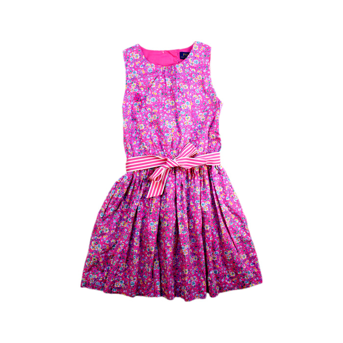 A Pink Sleeveless Dresses from Polo Ralph Lauren in size 6T for girl. (Front View)