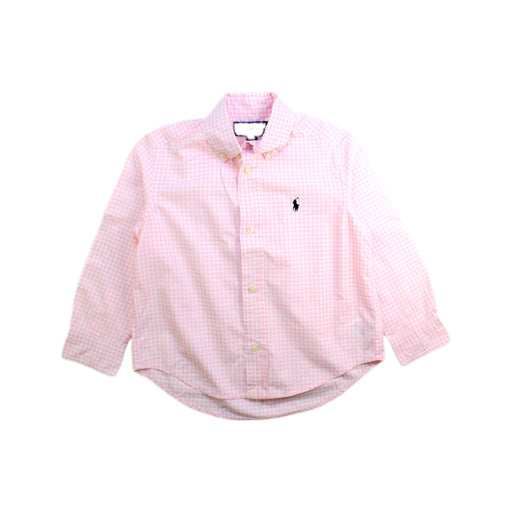 A Pink Long Sleeve Shirts from Ralph Lauren in size 3T for boy. (Front View)