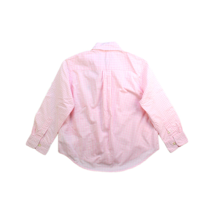 A Pink Long Sleeve Shirts from Ralph Lauren in size 3T for boy. (Back View)