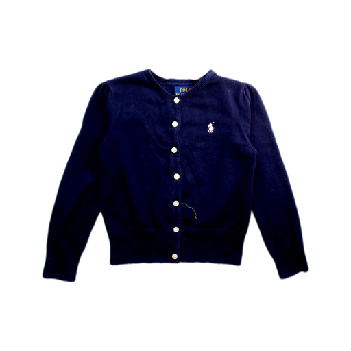 A Navy Cardigans from Polo Ralph Lauren in size 5T for girl. (Front View)