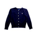 A Navy Cardigans from Polo Ralph Lauren in size 5T for girl. (Front View)
