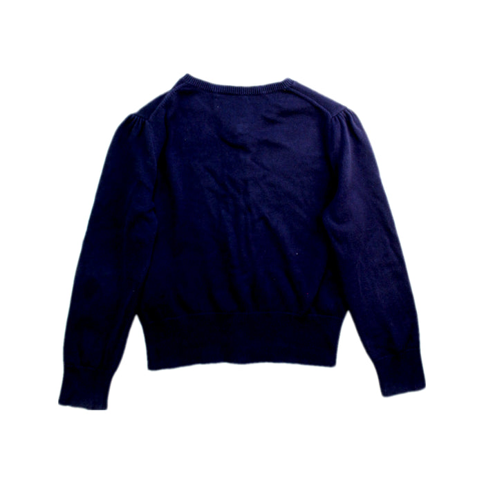 A Navy Cardigans from Polo Ralph Lauren in size 5T for girl. (Back View)