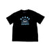 A Black Short Sleeve T Shirts from Under Armour in size 12Y for boy. (Front View)