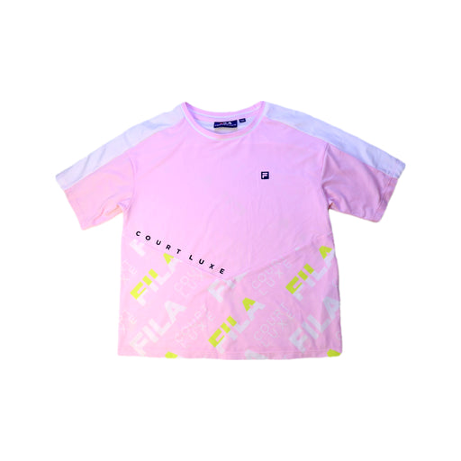 A Pink Short Sleeve T Shirts from Fila in size 10Y for girl. (Front View)