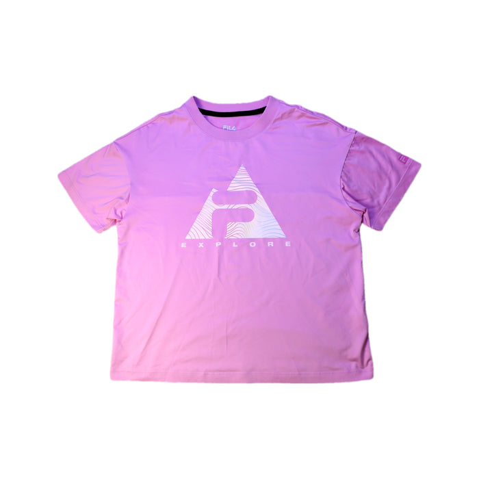 A Pink Short Sleeve T Shirts from Fila in size 12Y for girl. (Front View)
