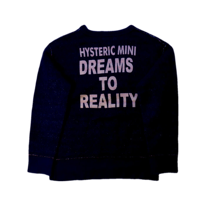 A Black Crewneck Sweatshirts from Hysteric Mini in size 4T for girl. (Back View)