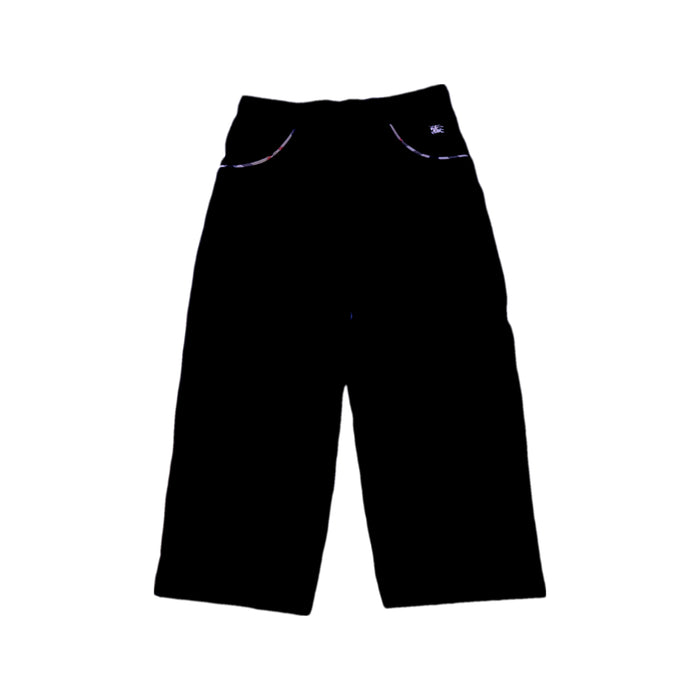 A Black Casual Pants from Burberry in size 6T for girl. (Front View)