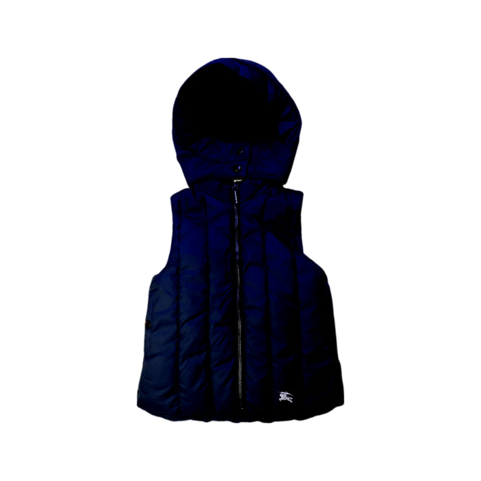 A Navy Outerwear Vests from Burberry in size 6T for neutral. (Front View)