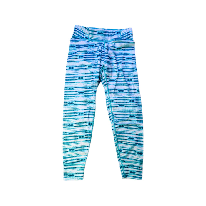 A Blue Leggings from Patagonia in size 5T for girl. (Front View)