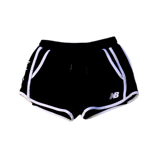A Black Active Shorts from New Balance in size 4T for girl. (Front View)